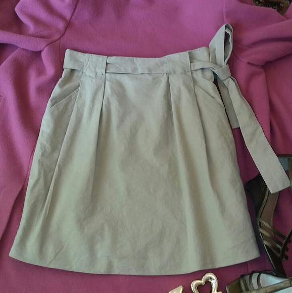 Essentials by ABS Tan Skirt 6 - Picture 2 of 5